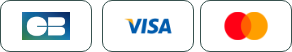 Logos de CB, VISA, Mastercard
